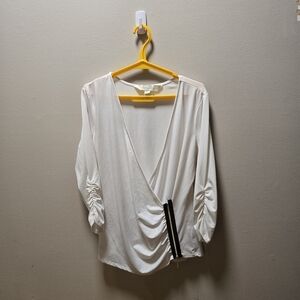 Nicki Minaj Elegant White Blouse